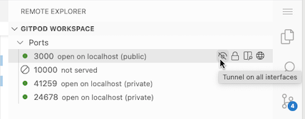 tunnel on localhost