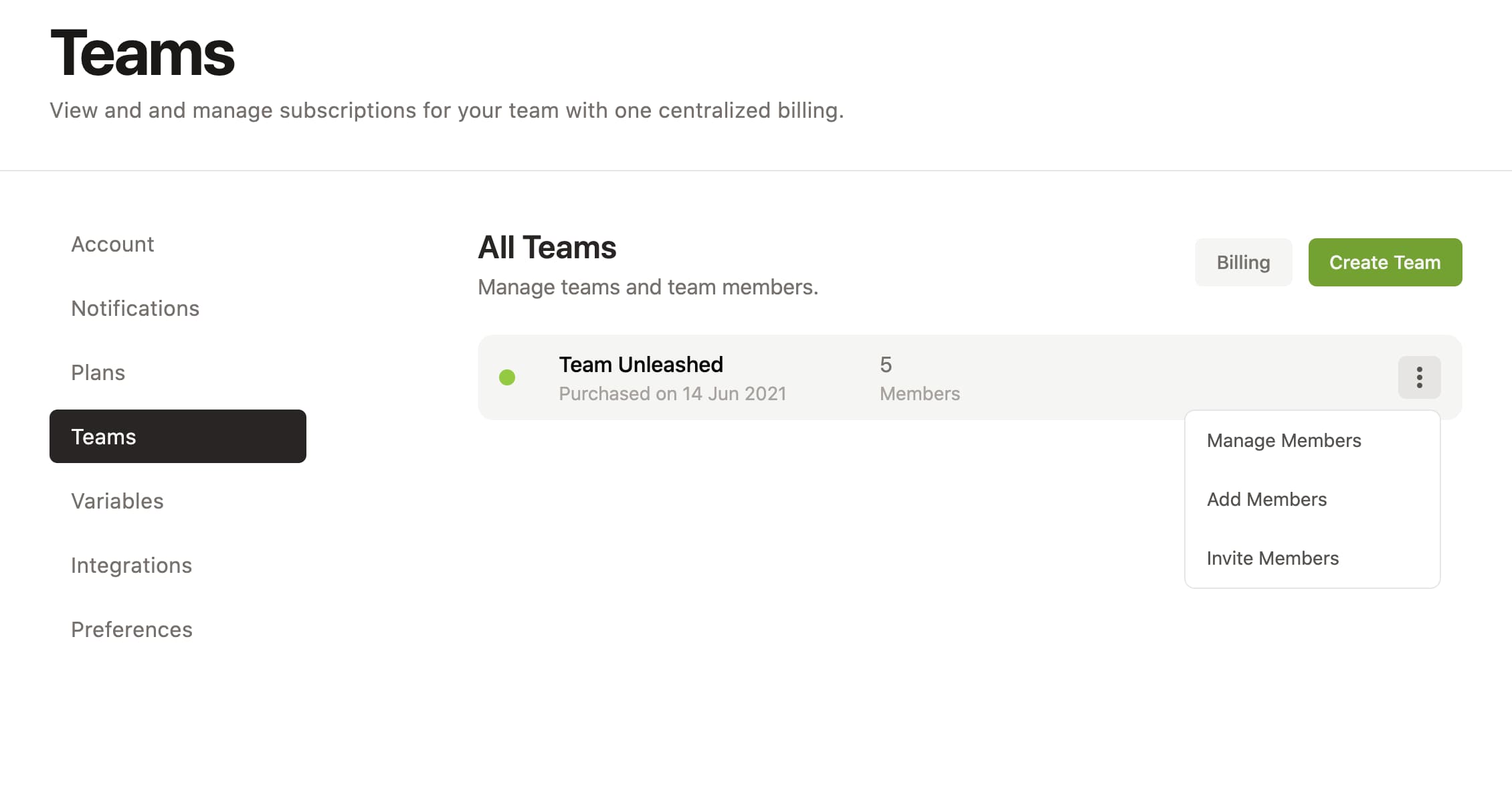 New Team