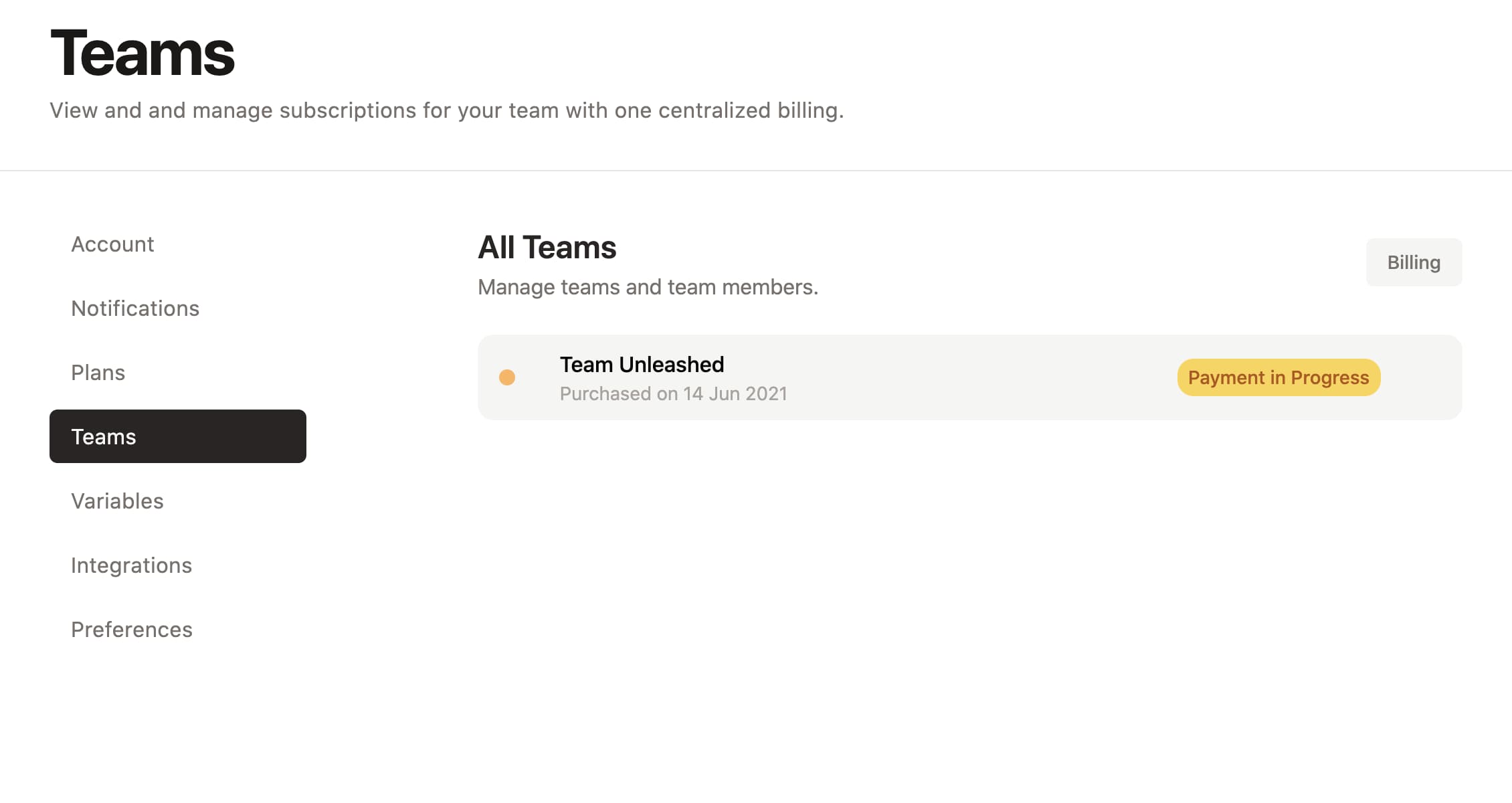 New Team